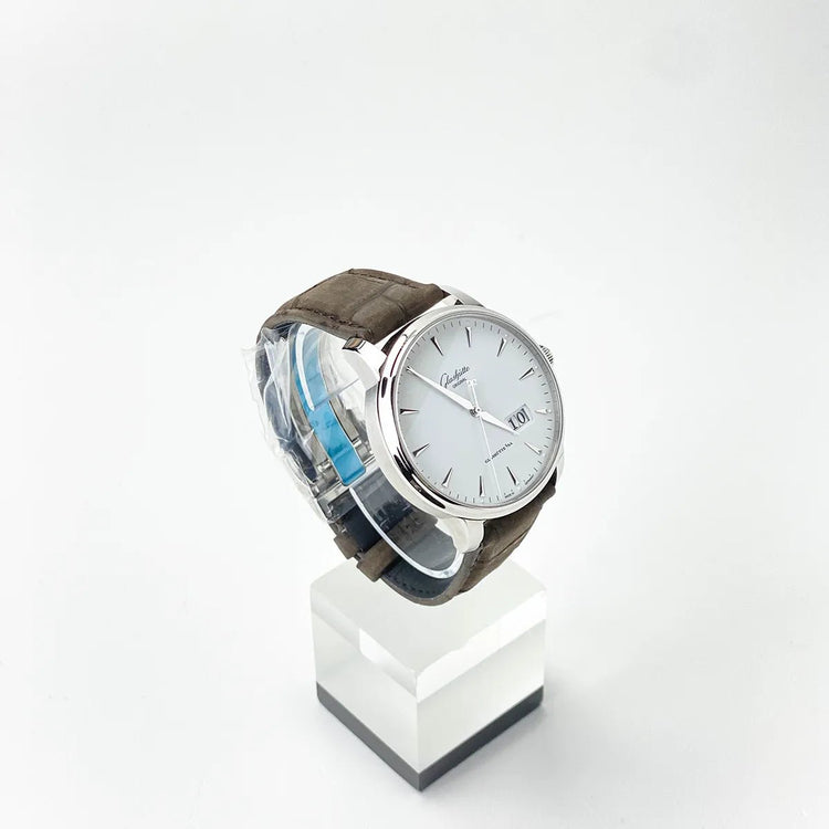 Senator Excellence Panorama Date White Dial 42mm - Duci Watches