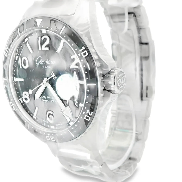 Glashütte Original SeaQ Panorama Date Panorama Date Black Dial 43mm - Duci Watches