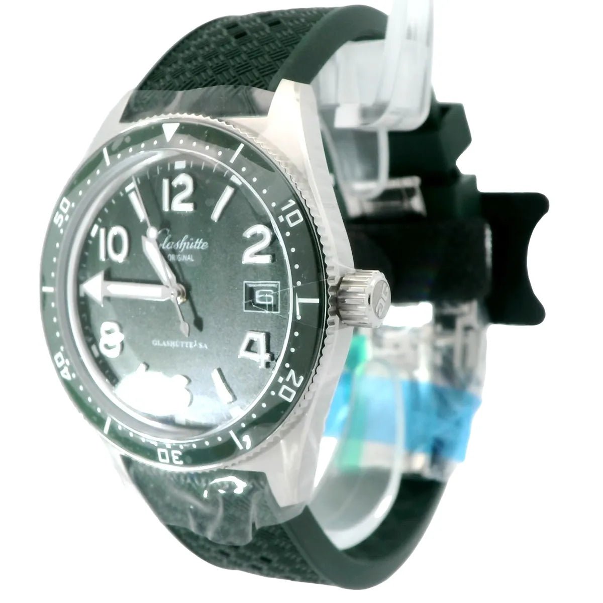 Glashütte Original SeaQ Green Dial 39,5mm Saphire Caseback - Duci Watches