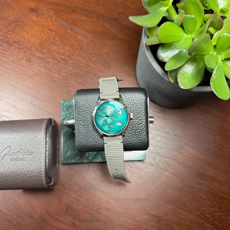 Glashütte Original PanoMaticLunar Green 40mm - Duci Watches