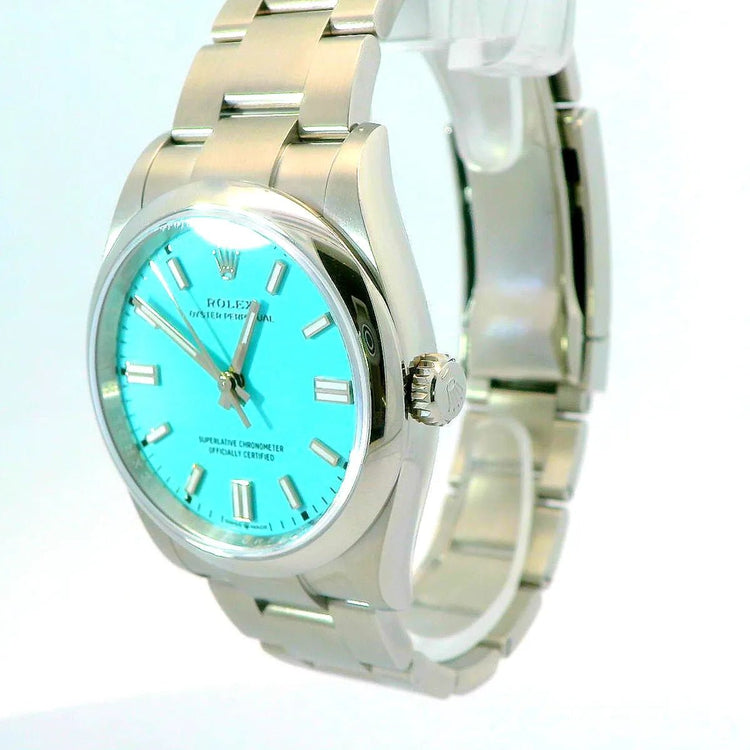 Rolex Oyster Perpetual 36 Tiffany Full Set - Duci Watches