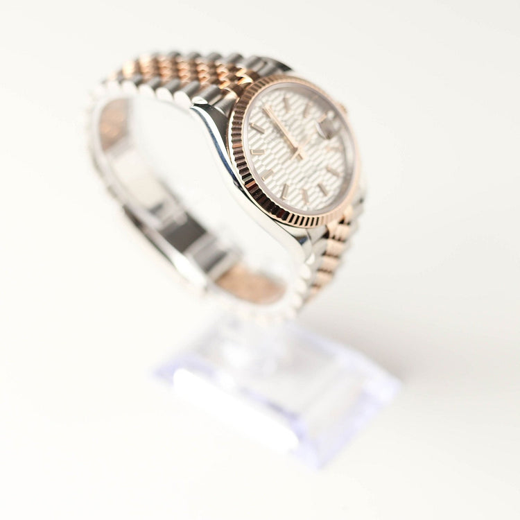 Datejust rose gold fluted pattern 36 - Duci Watches