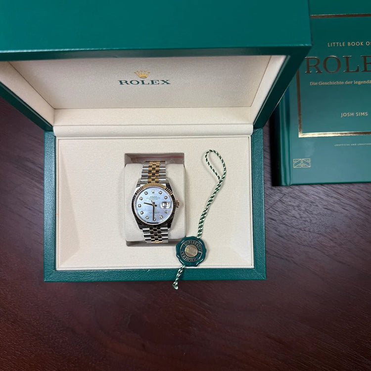 Rolex Datejust 36 MOP Dial and Diamonds 126233NG - Duci Watches