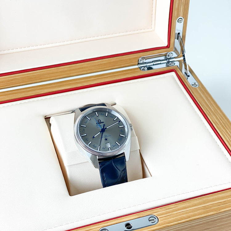 Omega Globemaster Constellation Annual Calendar Grey Dial 41