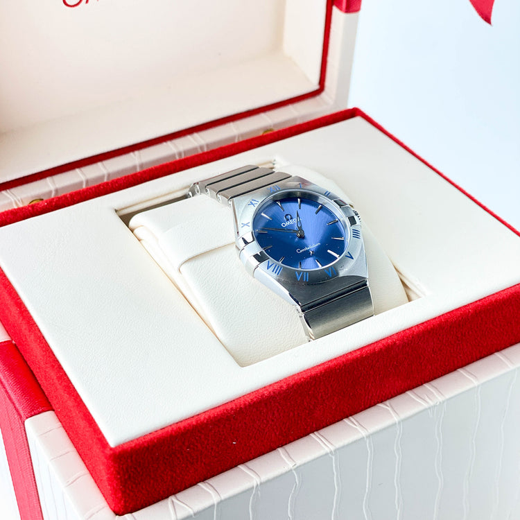 Omega Constellation Quartz Blue Dial 28mm