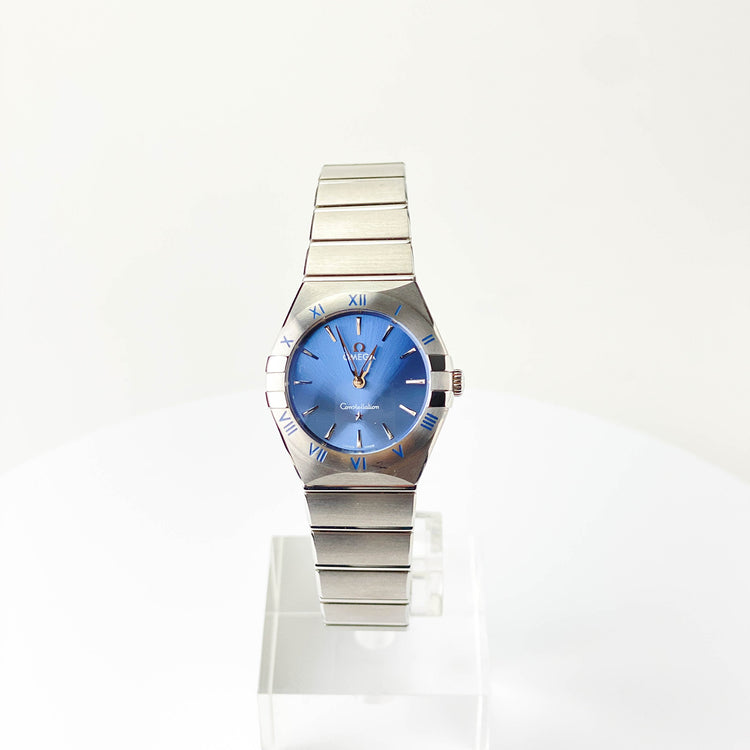 Omega Constellation Quartz Blue Dial 28mm