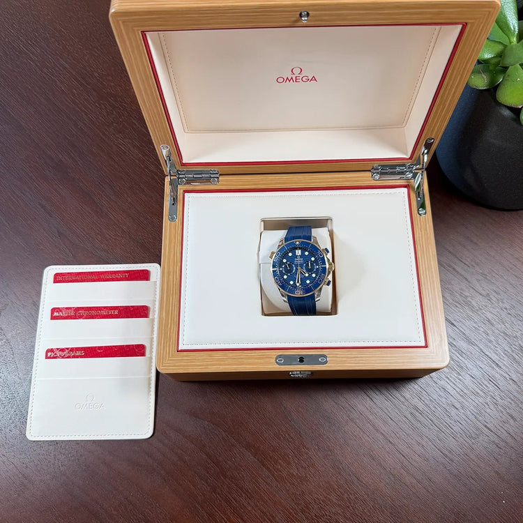 Omega Seamaster Diver 300 M Master Chronometer Blue Dial 44mm - Duci Watches