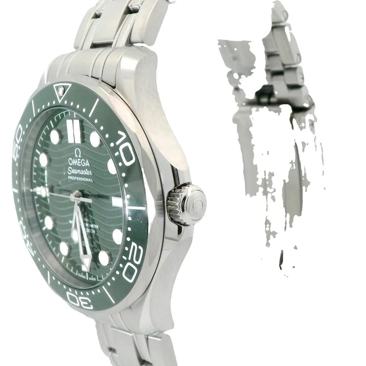 Omega Seamaster Diver 300 M Co‑axial Master Chronometer Diver 300m Green Dial - Duci Watches