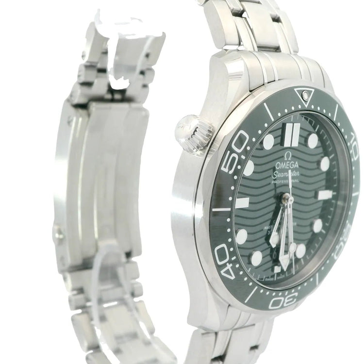 Omega Seamaster Diver 300 M Co‑axial Master Chronometer Diver 300m Green Dial - Duci Watches
