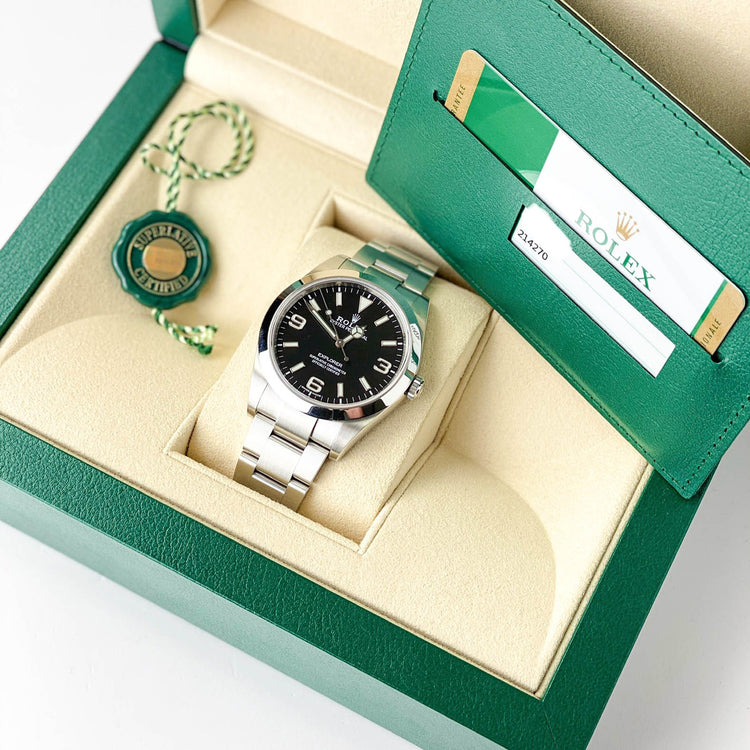 Rolex Explorer 39mm Black Dial
