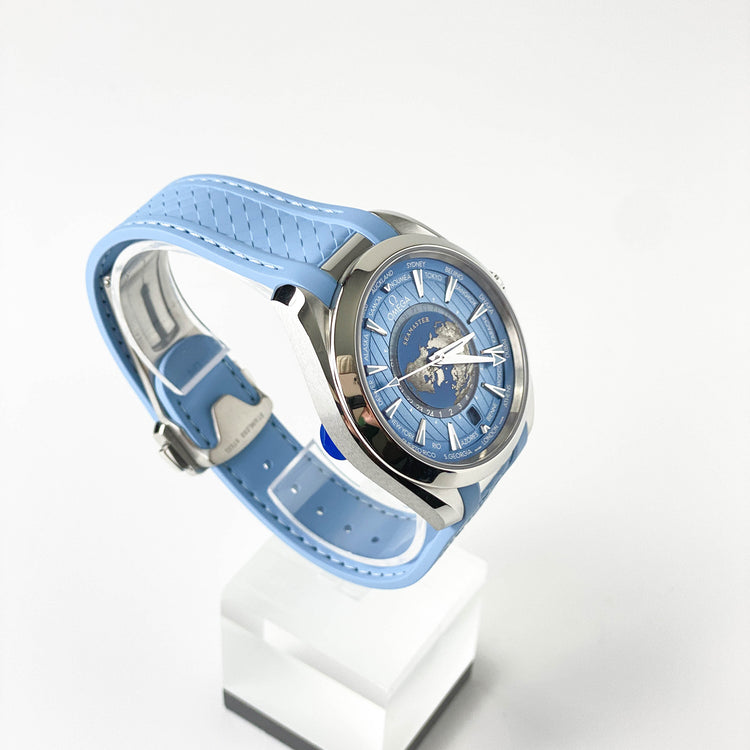 Omega Seamaster Aqua Terra 150m GMT Summer Blue 75th