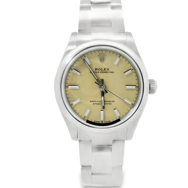 Rolex Oyster Perpetual 31 Full Set BUTTERSCOTCH - Duci Watches