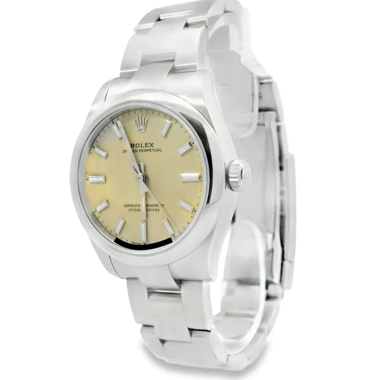 Rolex Oyster Perpetual 31 Full Set BUTTERSCOTCH - Duci Watches