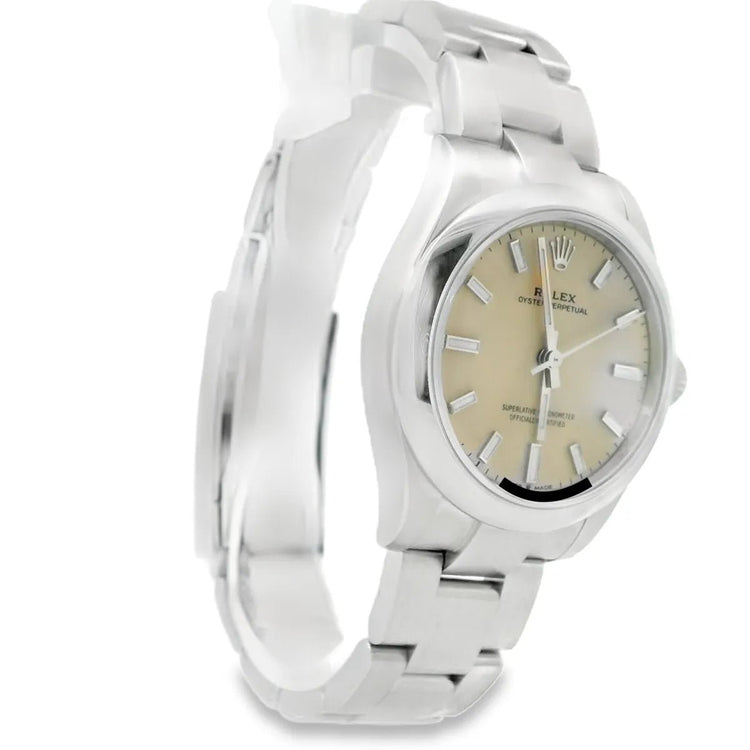 Rolex Oyster Perpetual 31 Full Set BUTTERSCOTCH - Duci Watches