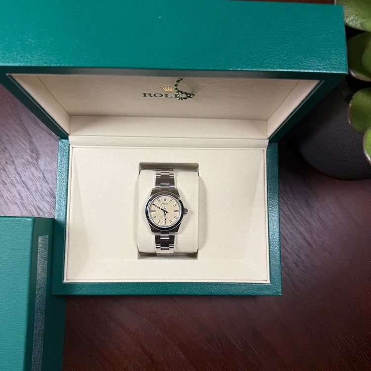 Rolex Oyster Perpetual 31 Full Set BUTTERSCOTCH - Duci Watches