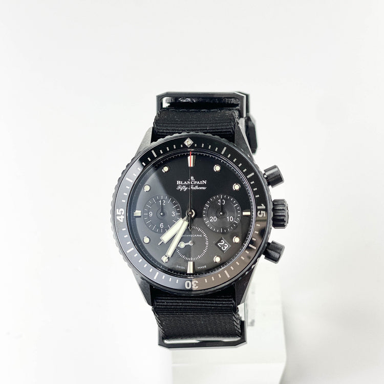 Blancpain Fifty Fathoms Bathyscaphe Flyback 43mm Keramik Nato