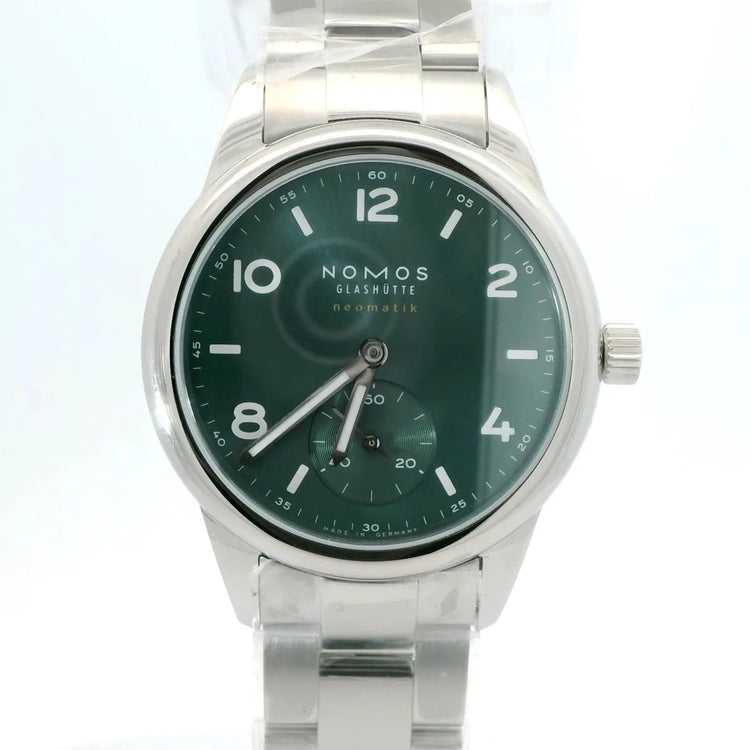 NOMOS Club Neomatik Petrol Saphire Caseback - Duci Watches
