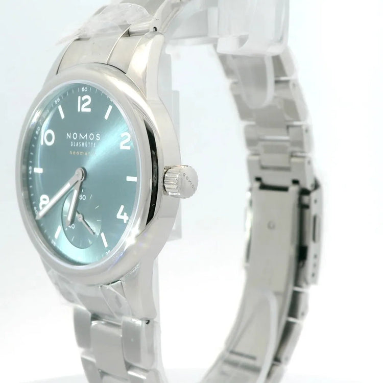 NOMOS Club Neomatik Petrol Saphire Caseback - Duci Watches
