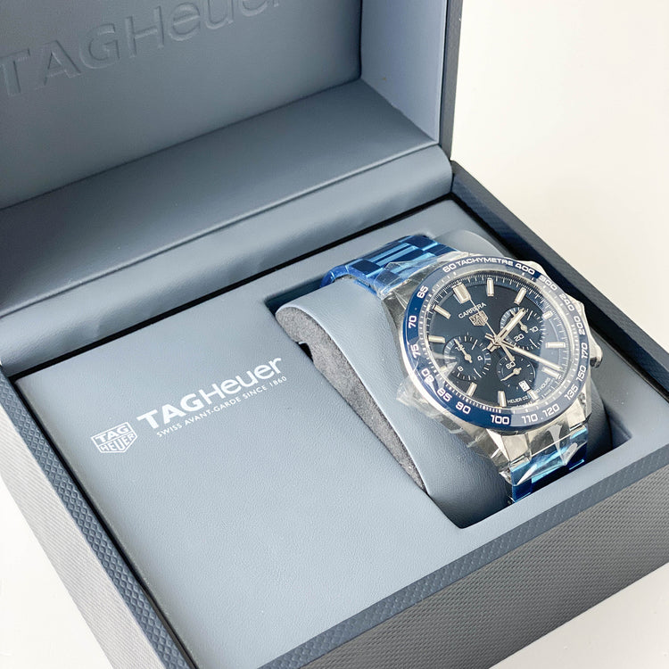 Tag Heuer Carrera Chronograph Blau 44mm