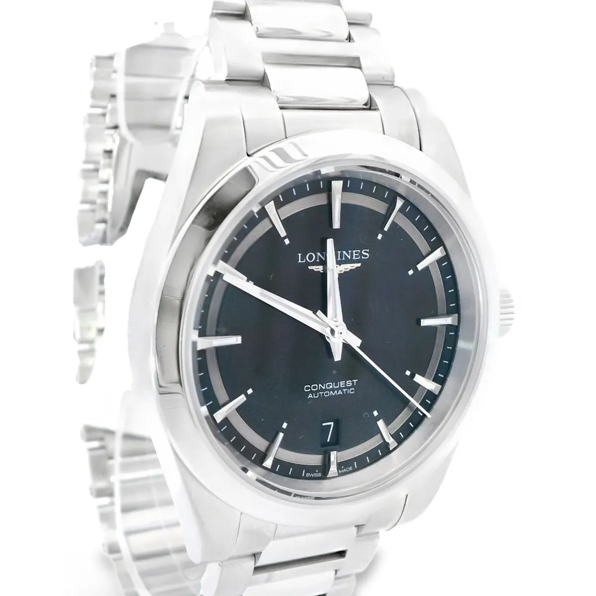 Longines Conquest Automatic 38 Mm Black Dial - Duci Watches