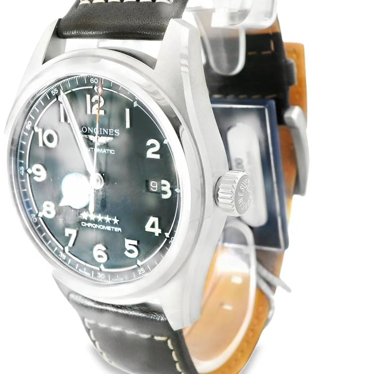 Longines Spirit Automatic Black Dial 42mm - Duci Watches