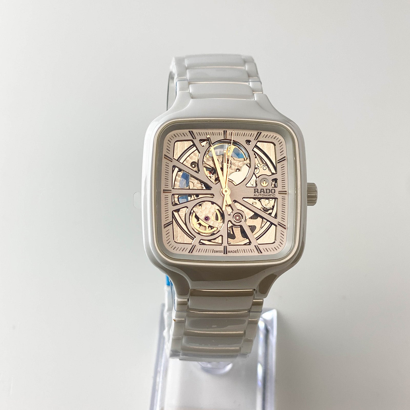 Rado True Square Automatic Open Heart 38mm White