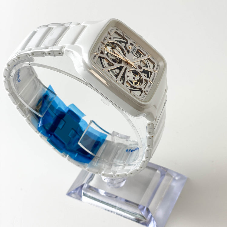 Rado True Square Automatic Open Heart 38mm White