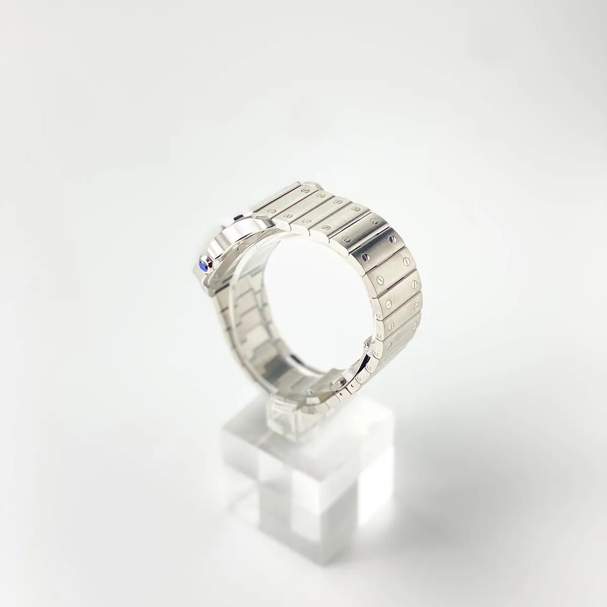 Santos De Cartier Dual Time gray Dial - Duci Watches
