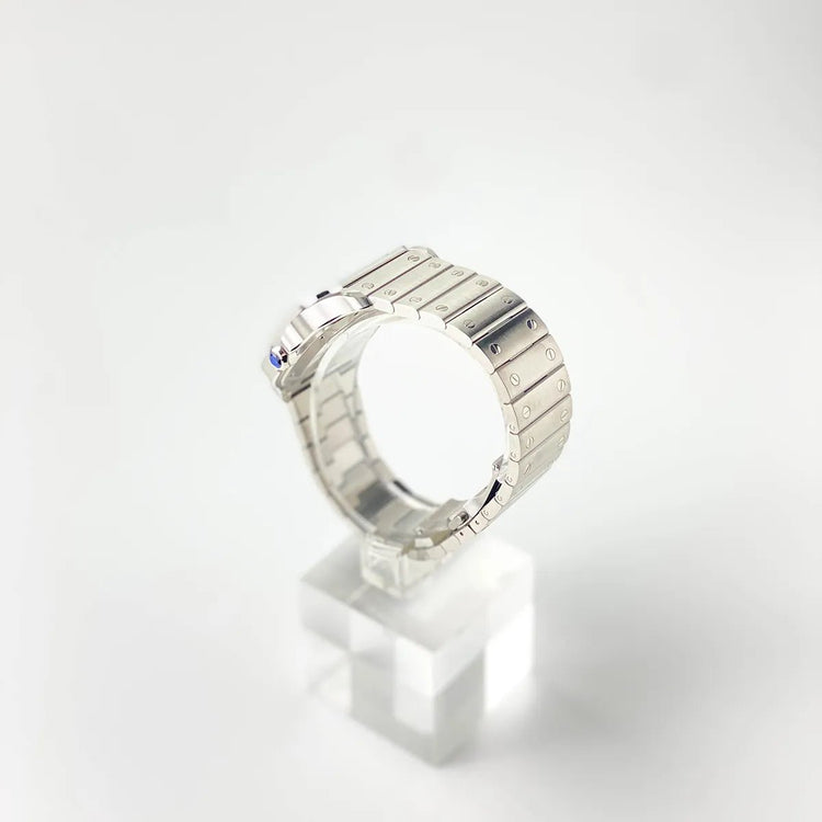 Santos De Cartier Dual Time gray Dial - Duci Watches