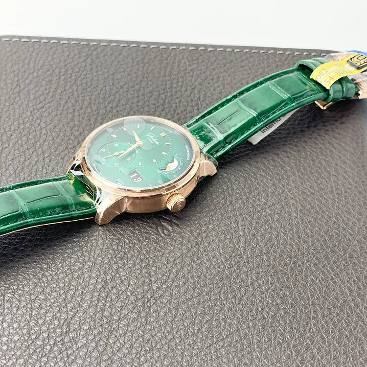 PanoMaticLunar Green 40mm - Duci Watches