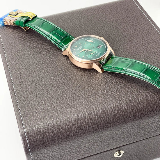 PanoMaticLunar Green 40mm - Duci Watches