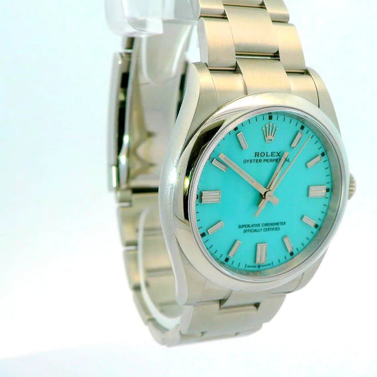 Rolex Oyster Perpetual 36 Tiffany Full Set - Duci Watches