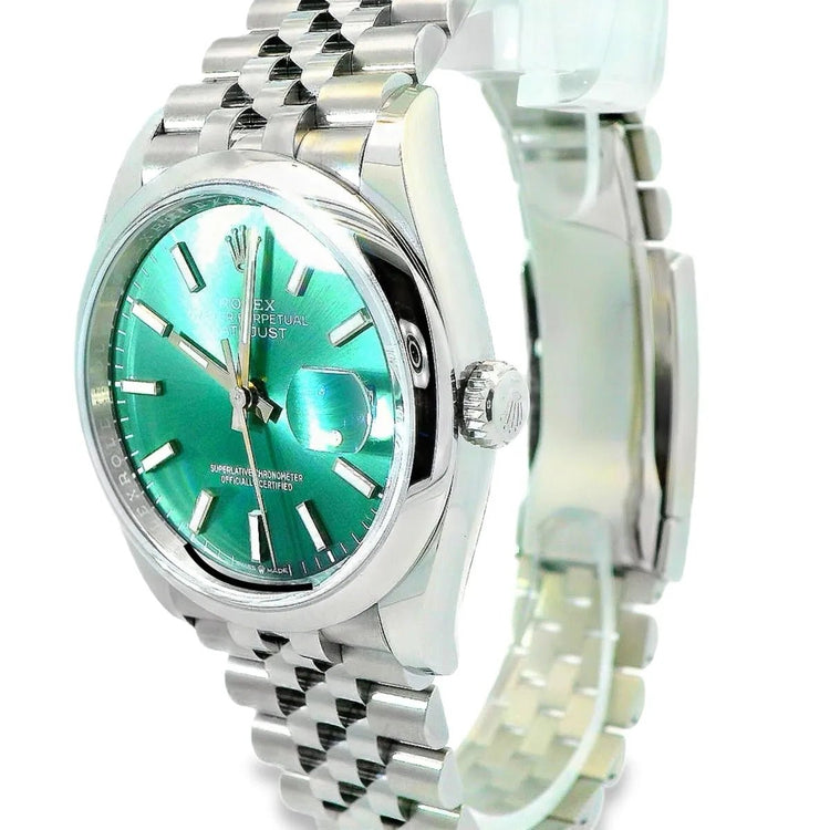 Rolex Datejust 36 Mint Green - Duci Watches