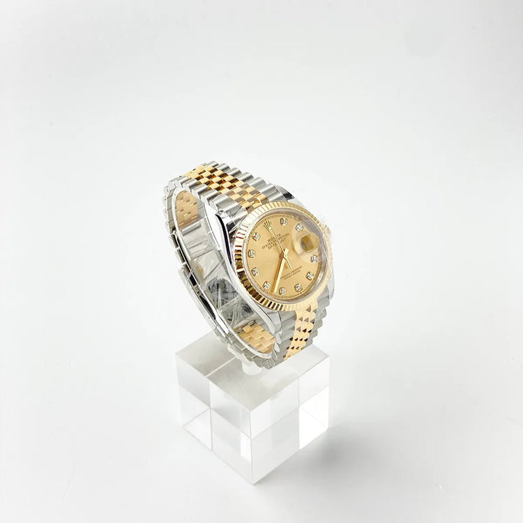 Datejust 36 Champagn Dial with Diamonds - Duci Watches