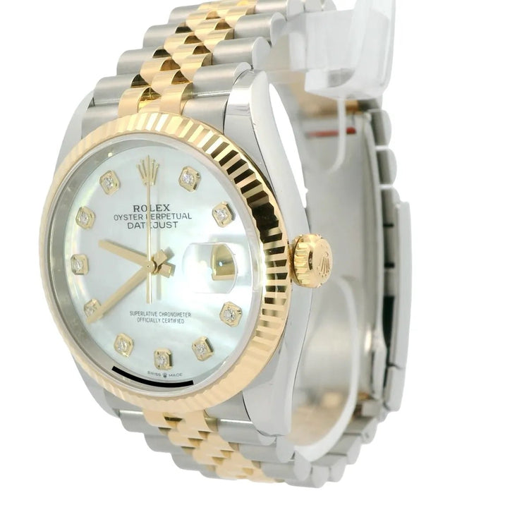 Rolex Datejust 36 MOP Dial and Diamonds 126233NG