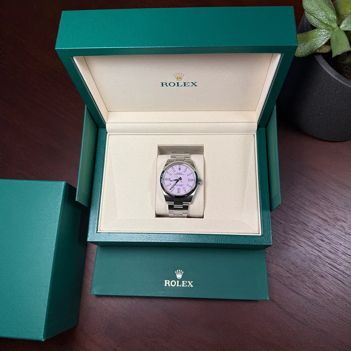 Rolex Oyster Perpetual LC 100 Candy Pink - Duci Watches