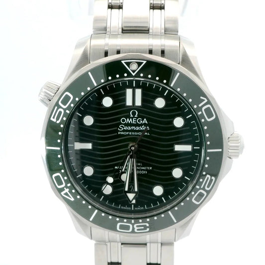 Omega Seamaster Diver 300 M Co‑axial Master Chronometer Diver 300m Green Dial - Duci Watches