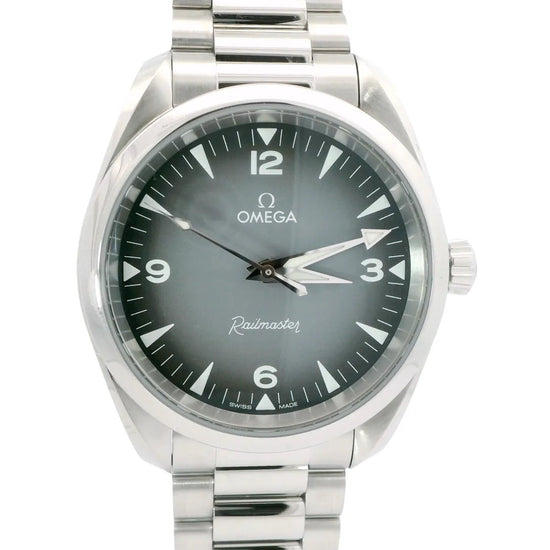 Omega Seamaster Railmaster 38 mm grey Dial - Duci Watches