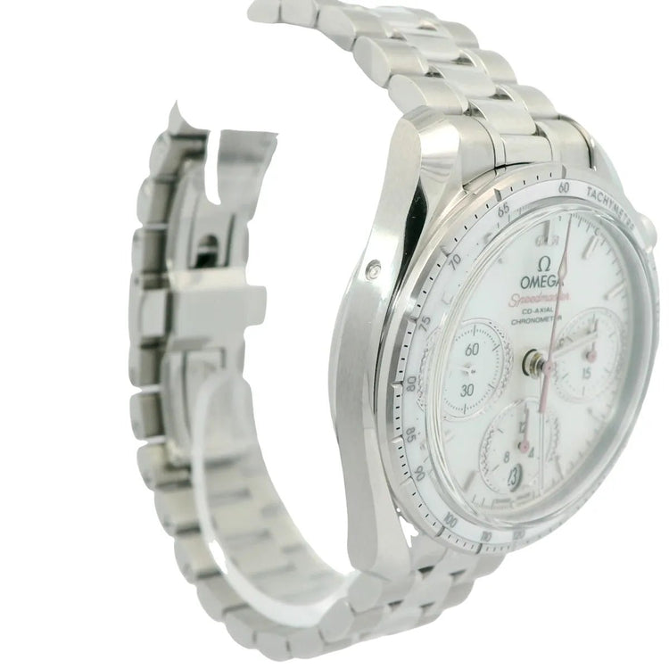 Omega Speedmaster 38 Chronograph Co - axial MOP DIal - Duci Watches