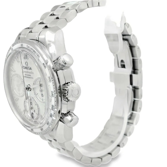 Omega Speedmaster 38 Chronograph Co - axial MOP DIal - Duci Watches