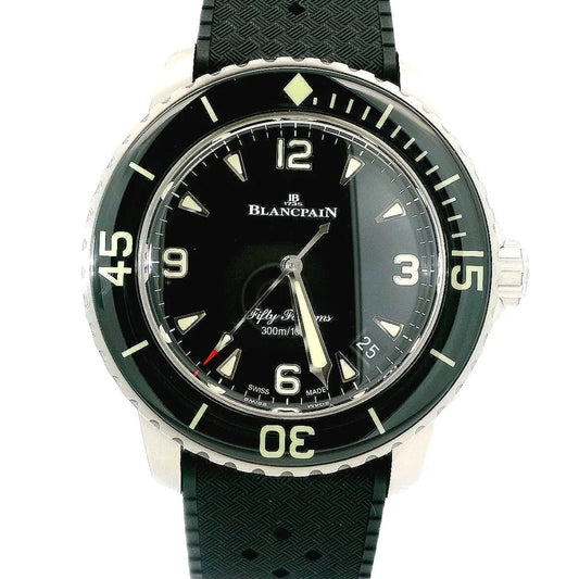 Blancpain Fifty Fathoms Automatique Black Dial 42,3mm PIN BUCKLE - Duci Watches