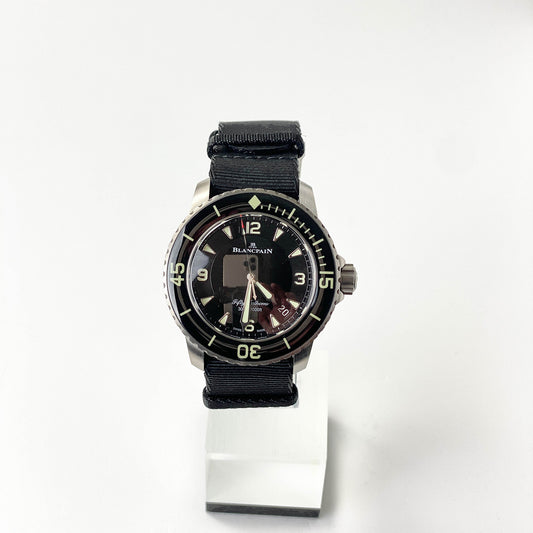 Blancpain Fifty Fathoms Schwarz 45mm Titanium