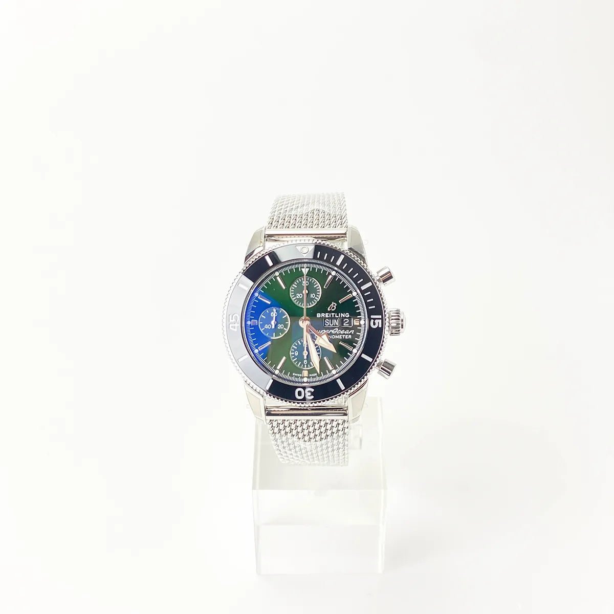 Superocean Heritage Chronograph 44 Green Dial - Duci Watches