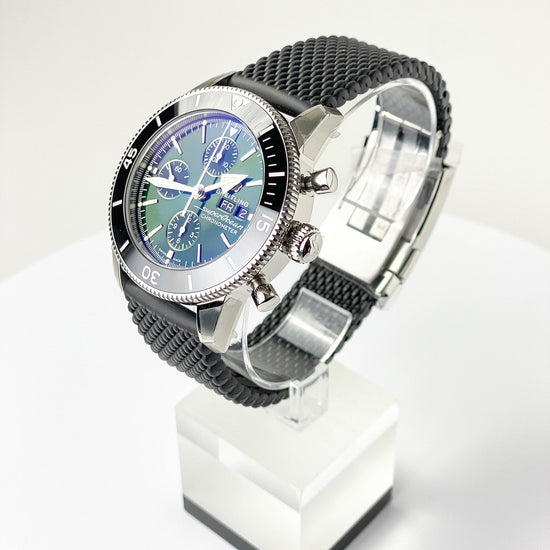 Superocean Heritage Chronograph 44 Green Dial - Duci Watches