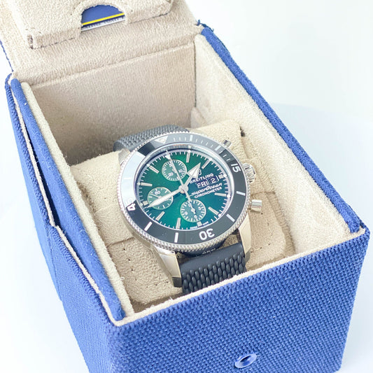 Superocean Heritage Chronograph 44 Green Dial - Duci Watches