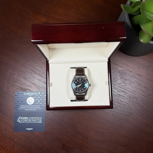 Longines Spirit Automatic Black Dial 42mm - Duci Watches