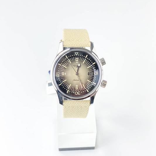 Longines The Longines Legend Diver Watch Beige 42mm