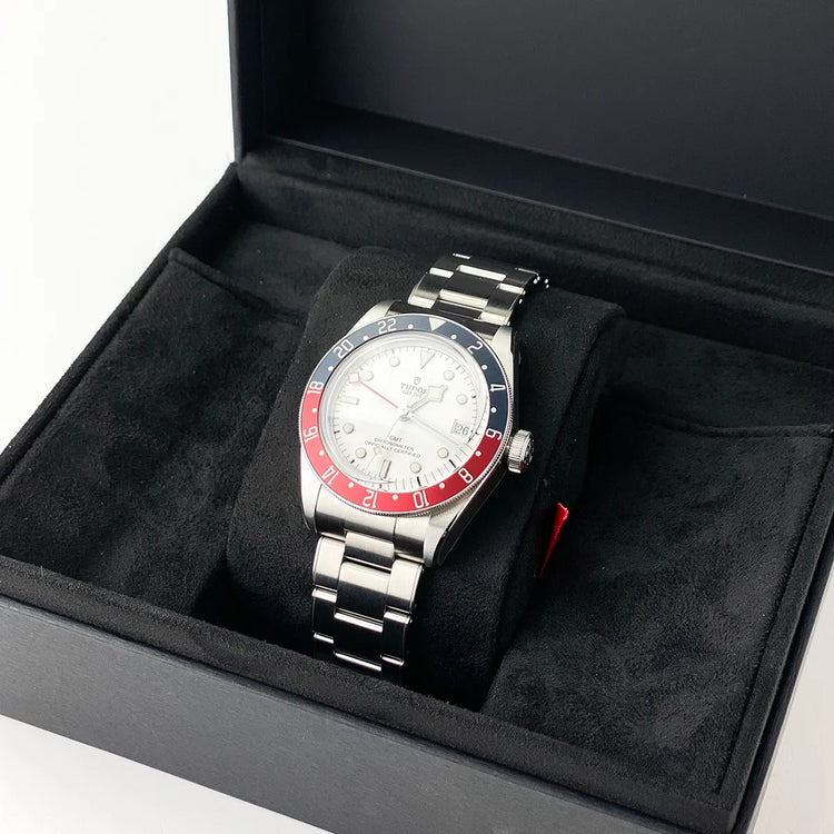 Black Bay GMT White Dial 41mm Pepsi - Duci Watches