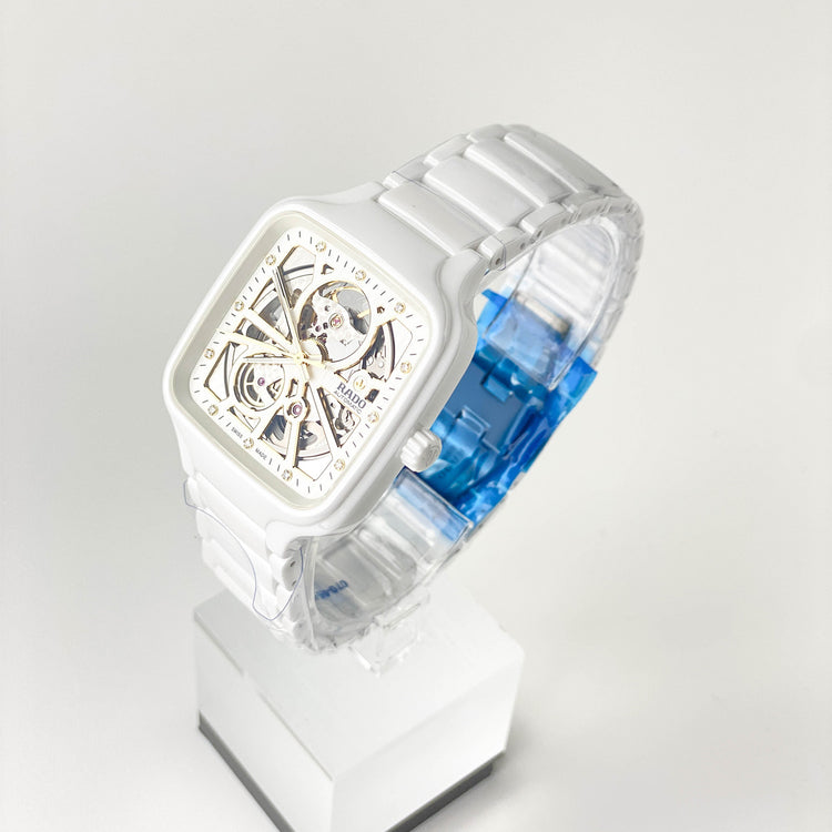 True Square Automatic Open Heart 38mm Diamonds