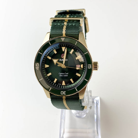 Rado Captain Cook Automatic Grün Bronze 42